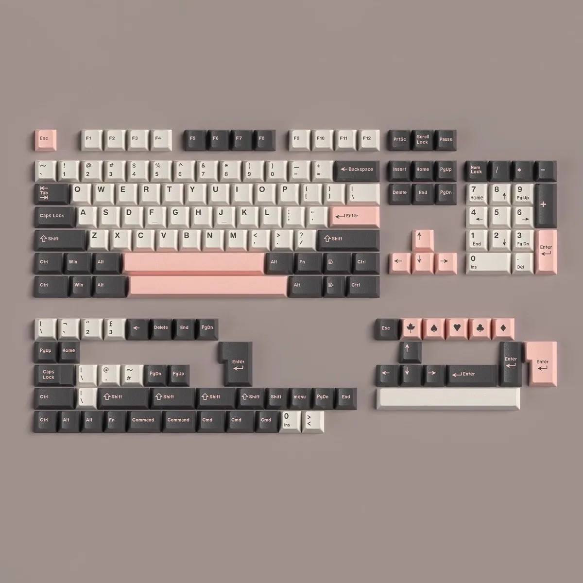 163 Keys/set Daye Clone GMK Olivia Apollo Key Caps ABS Double Shot Keycaps Cherry Profile Lightproof Keycap For MX Switches