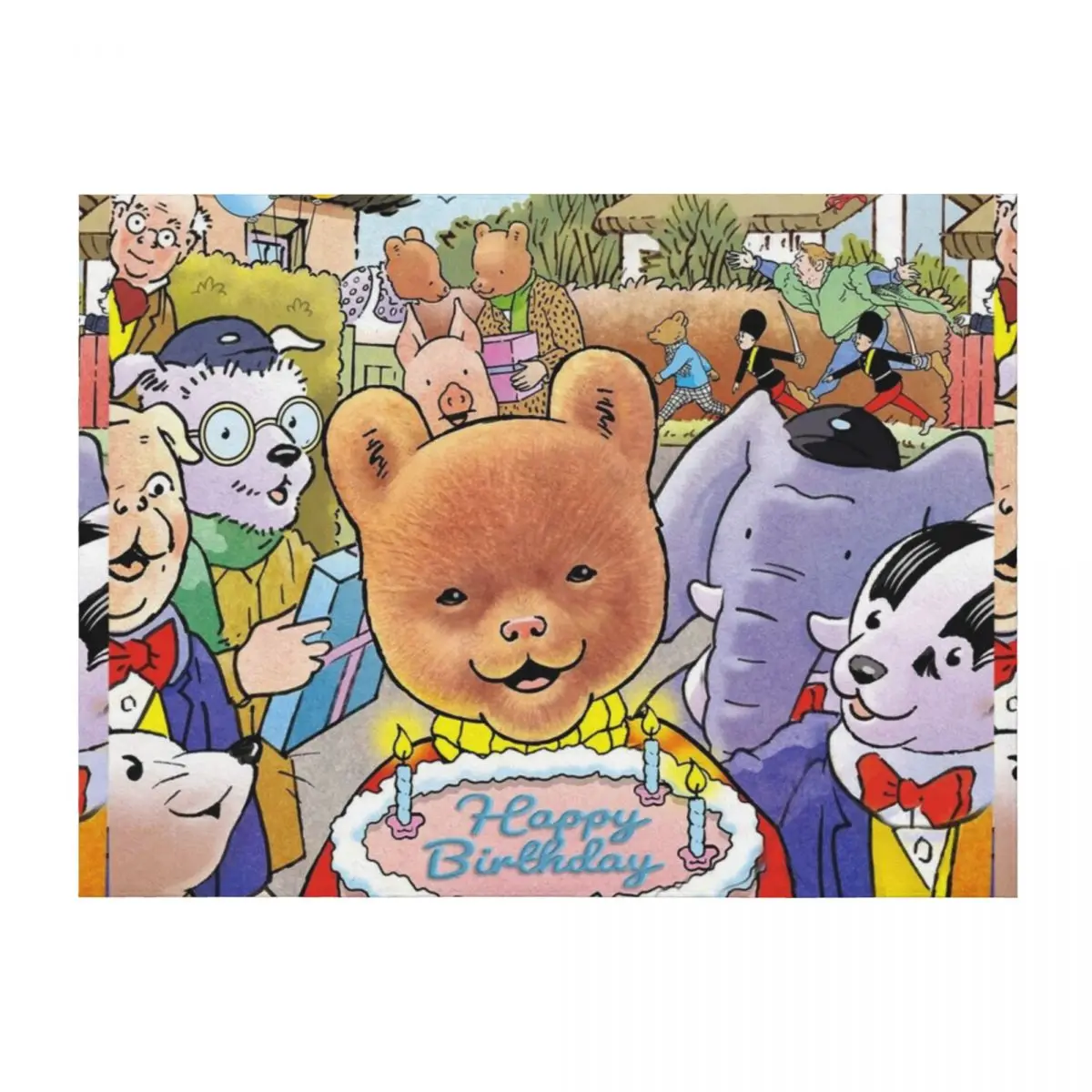 

Rupert Bear Annuals Throw Blanket valentine gift ideas Blankets For Sofas for babies Thins Blankets