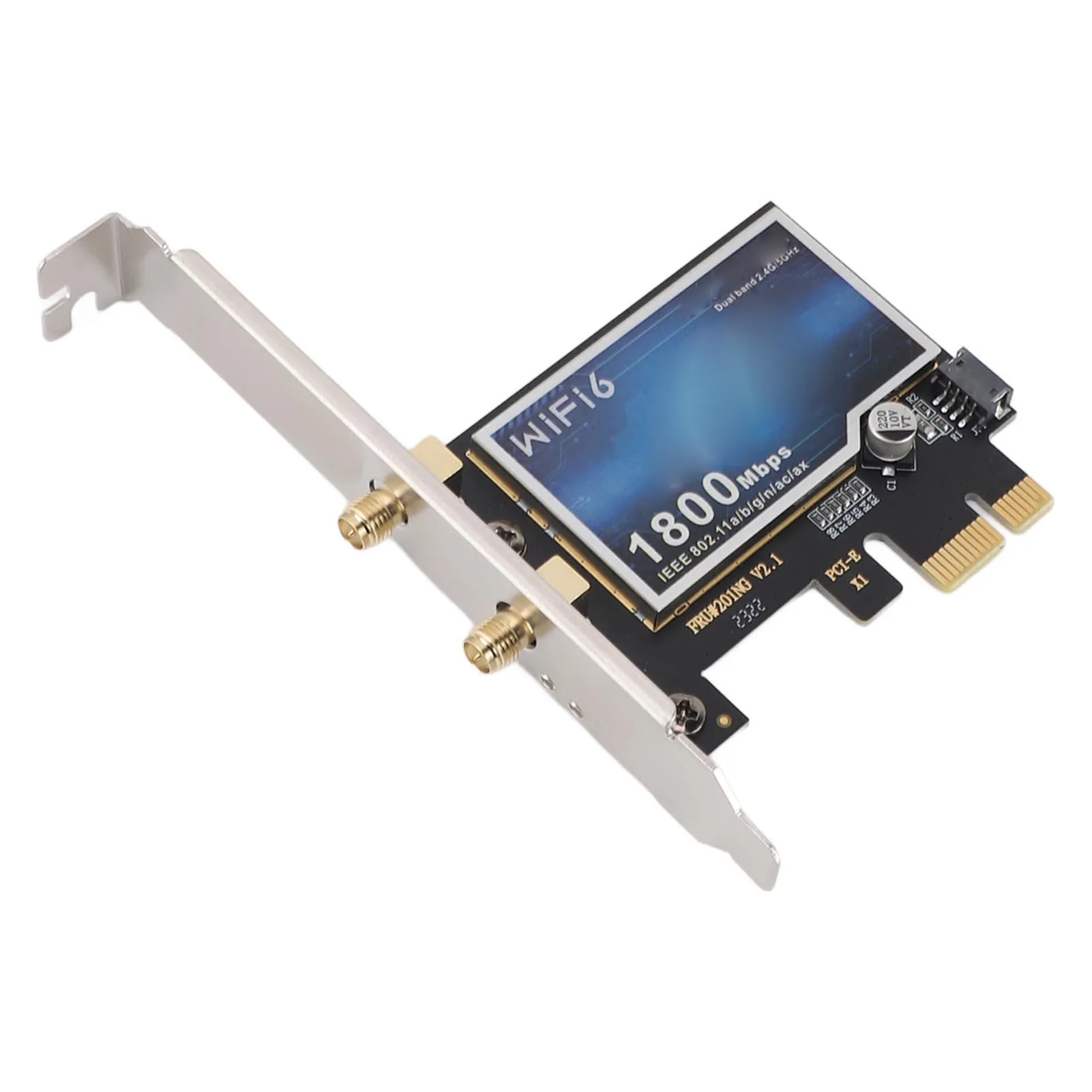 PCIE WiFi Card RTL8852 Chip WPA3 Encryption Technology 1800Mbps Plug and Play PCIE Wireless Network Card for Desktop Computer