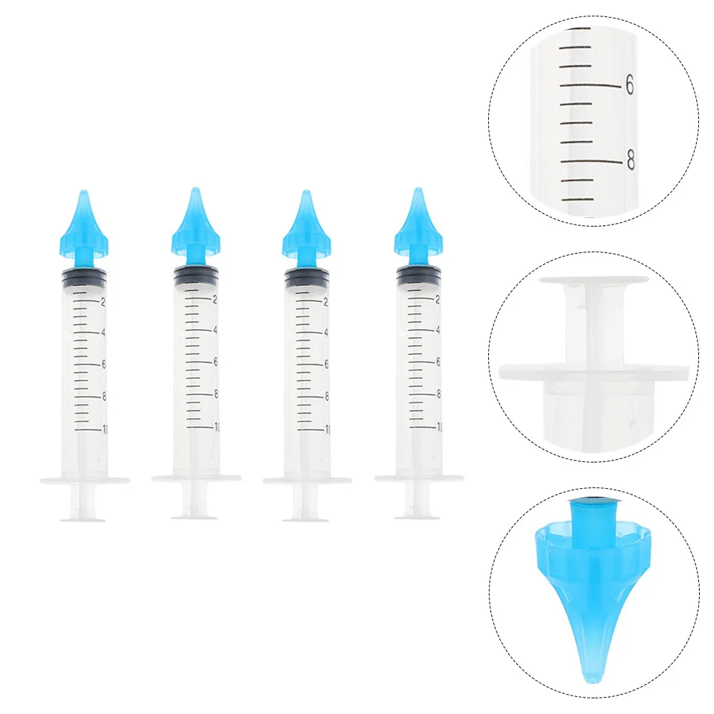4 Pcs Ear Rinser Wax Removal Cleaning Tool Aldult Washing Machine Earwax Drops Washer Plastic Irrigator Child