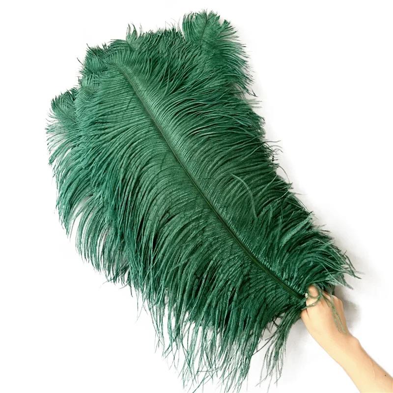 

10Pcs Big Stout Ostrich Feather Decor 50-75cm Long White Feathers Wedding Accessories Mariage Centerpiece Table Vase Decoration