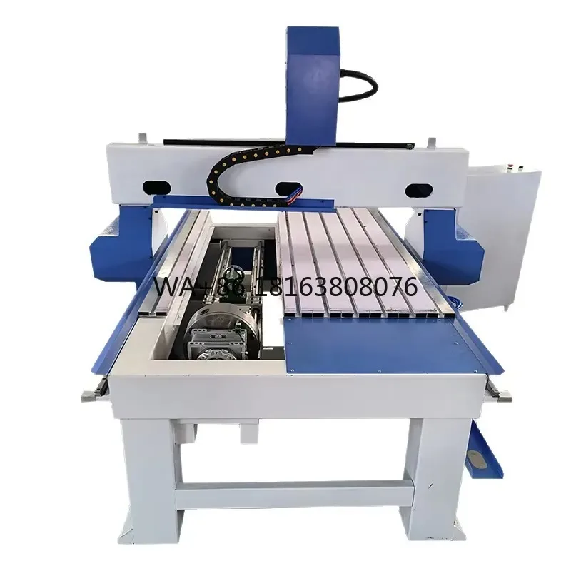 4 Axis Single Spindle Motor CNC Router Wood Carving Machine with Aluminum Frame for Woodwork