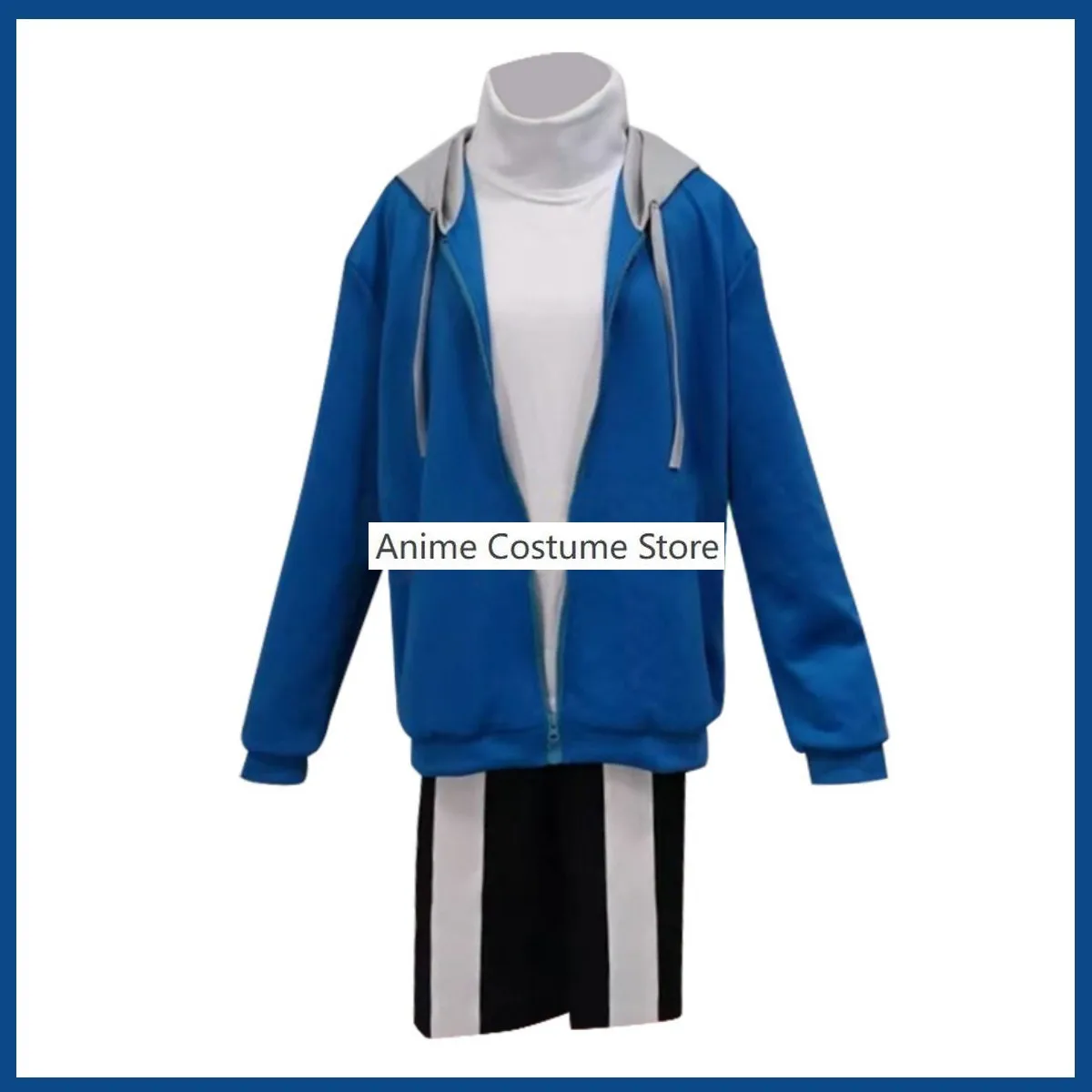 Anime Game Undertale Sans Cosplay Costume Skeleton Brothers Blue Hooded Coat Mask Sportswear Man Woman Masquerade Ball Suit