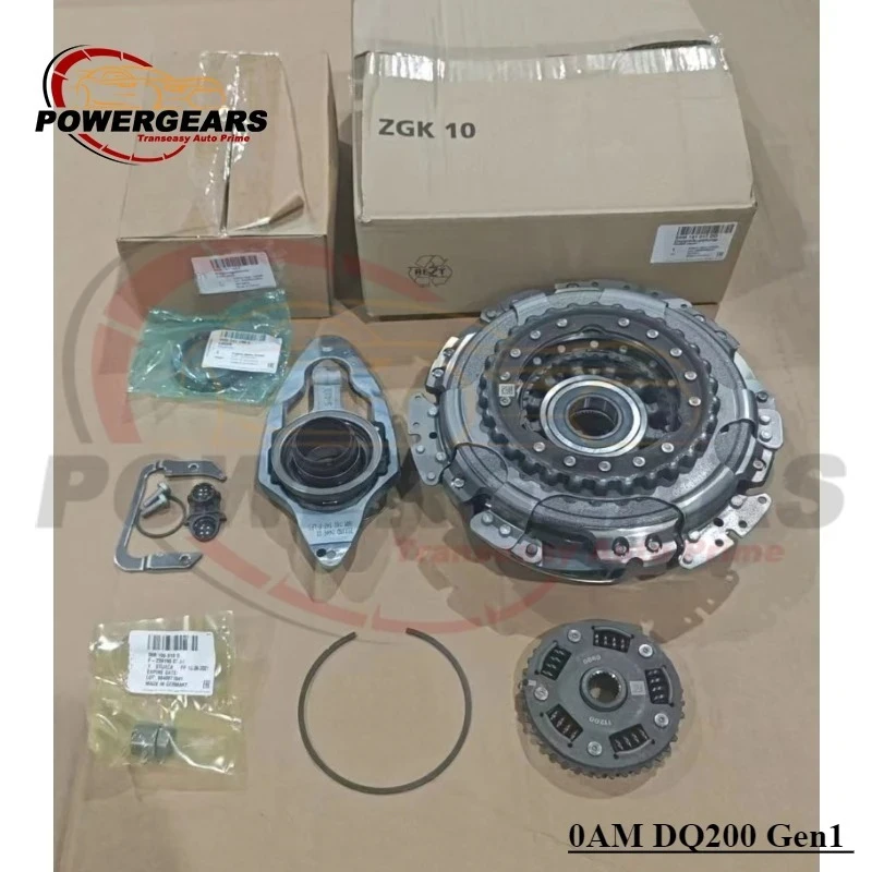 Original New 0AM DQ200 DSG Gen1 Old Version Dual Clutch Kit 7Speed 602000100 For Audi VW Golf 1.2T 1.4T 0AM198140C 0AM198142B