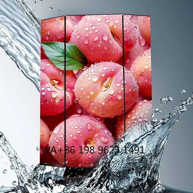 P4 Floor-standing Double-sided Three-fold LED Poster Screen 10000 Pixels Outdoor Advertising Display