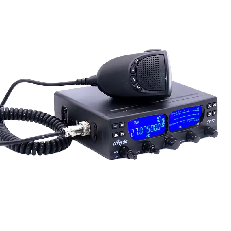 Nova chegada s890 cb transceptor móvel de ondas curtas 40w 24.5 ~ 30.105mhz ssb am rádio fm 50km longo correu usb chard comunicação