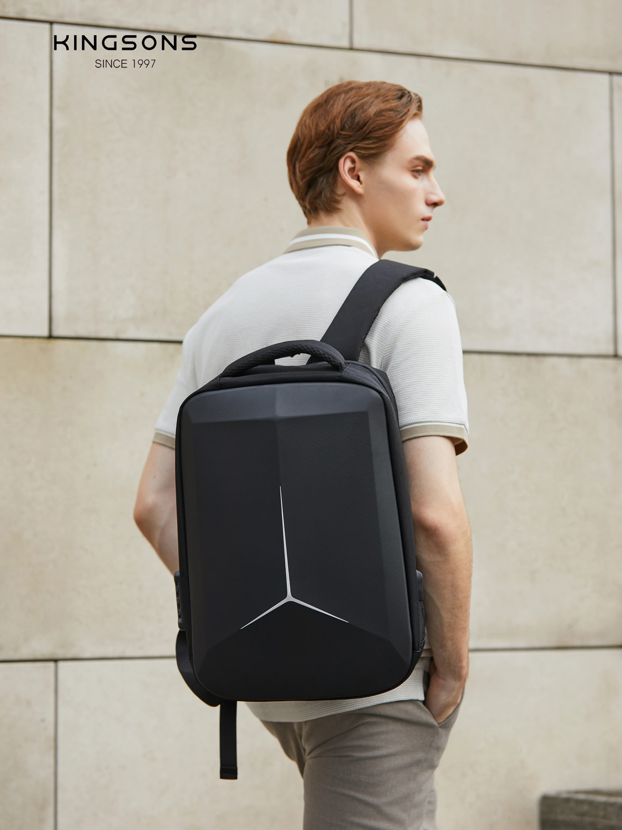 15 Inche Laptop Hard Backpack Waterproof Men\'s Backpack Cut-Resistant Backpack Male Daily Commuter Travel backpack usb charging