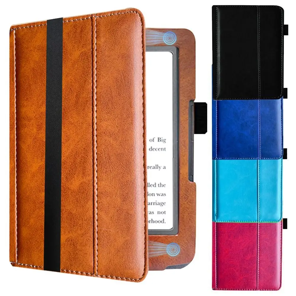 

7 inch Case PU Leather Retro e-Reader Cover Wear Resistant Ultra Slim for inkbook Calypso Plus/Classic 2/Prime