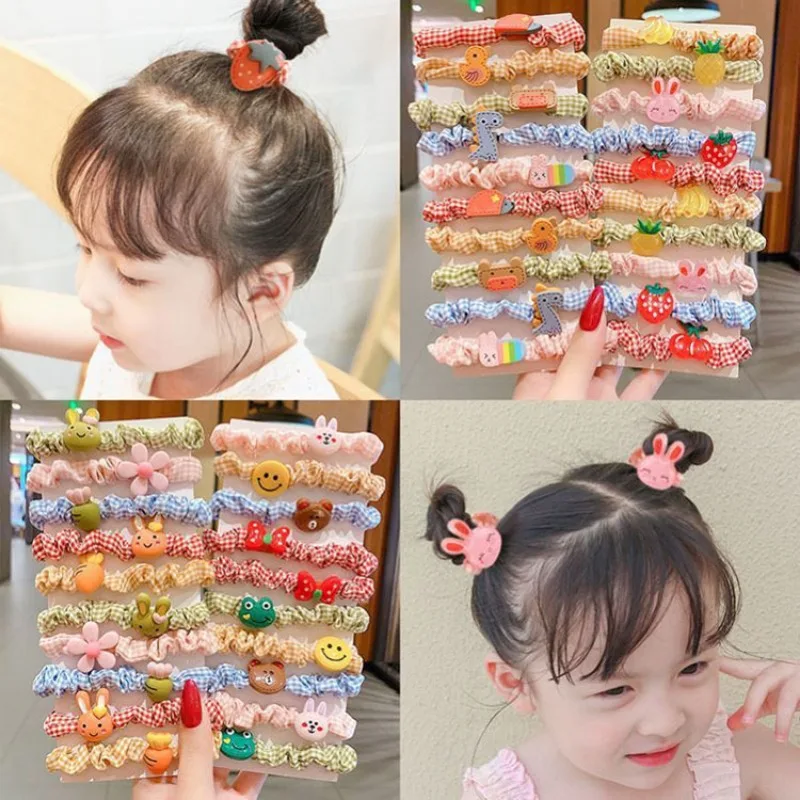 

Korean Children's Hair Tie, Rubber Band, Cute Girl's Colon Hair Loop, Headband, Girl's Hair Accessory Set