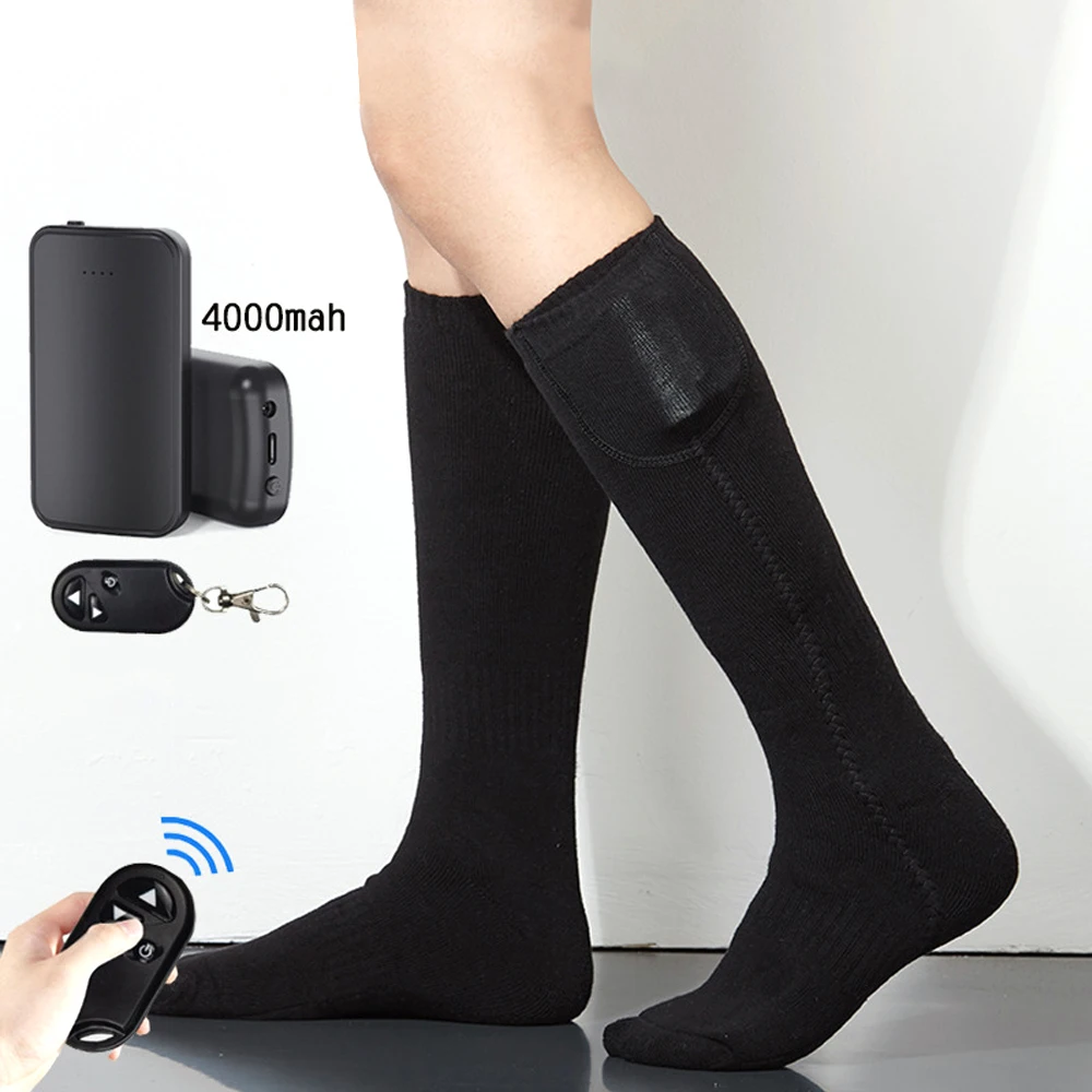 

1 пара, электрические носки с пультом дистанционного управления, 4000 мАч