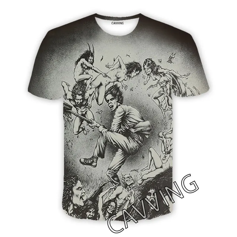 CAVVING-camisetas informales con estampado 3D de banda de Ángel oscuro para hombre y mujer, camisetas de Hip-Hop, Tops de estilo Harajuku, ropa