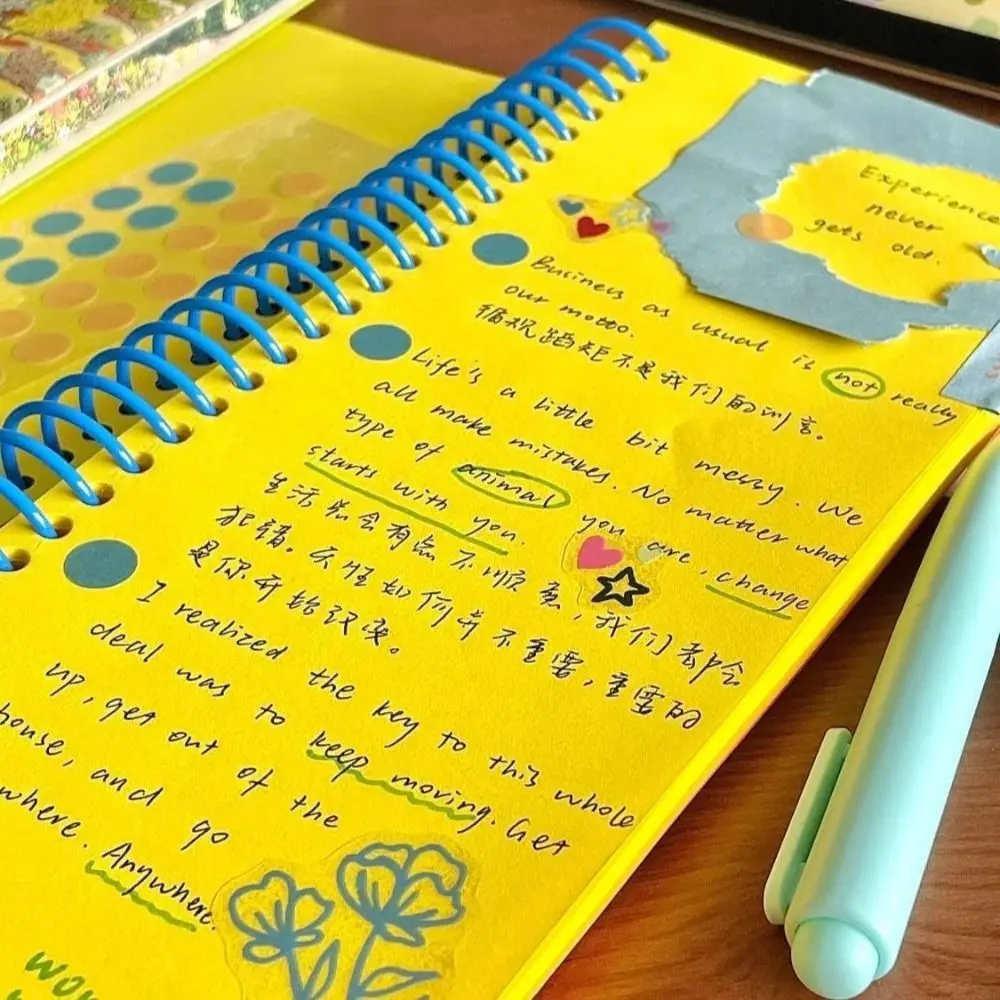 New Colorful Coil Notebook Blank Inner Page Hardcover Schedule Notebook To Do List Agenda Book School Office