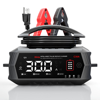 HTRC 6V/12V/24V Smart Charger 30A Car Battery Charger for Lithium LiFePO4 Lead-acid AGM Batteries Automatic Motorcycle Charger