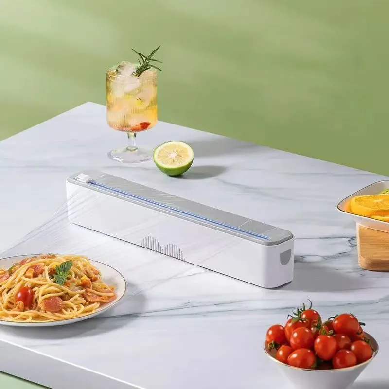 Household Plastic Wrap Cutter Magnetic Food-grade Suitable Kitchen High Temperature Resistant Dustproof  Wrap Cutting Box ZI249