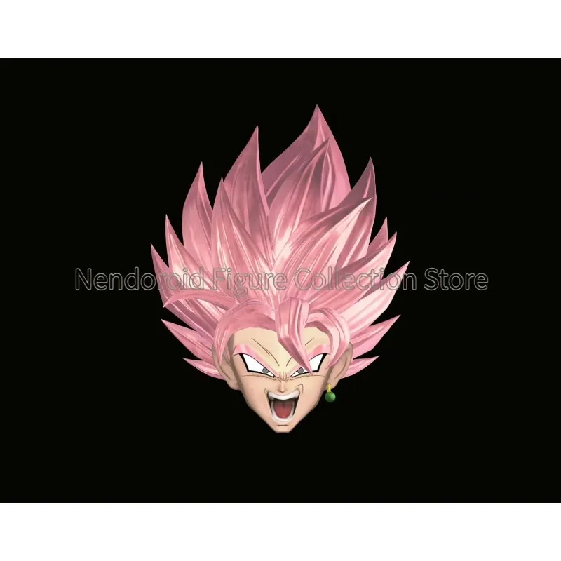 In Stock KK studio Dragon Ball Super - Super Saiyan Rosé - Black Goku Zamas Replacement Head Sculpt for SHF Anime Action Figure view 3