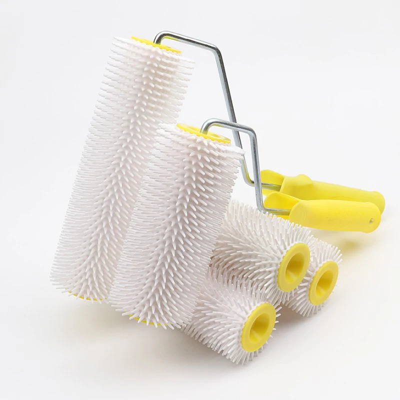 New 15/22CM Defoaming Drum Brush Spike Roller Latex Floor Self Compound Roller Leveling Screed Spiked Roller Paint Brush Roller