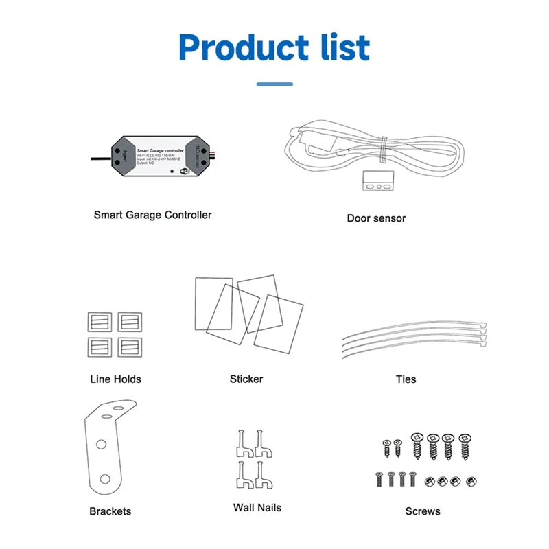 Garagentor-Controller, Türöffner, automatisches WLAN, Smart Home, EU-Stecker