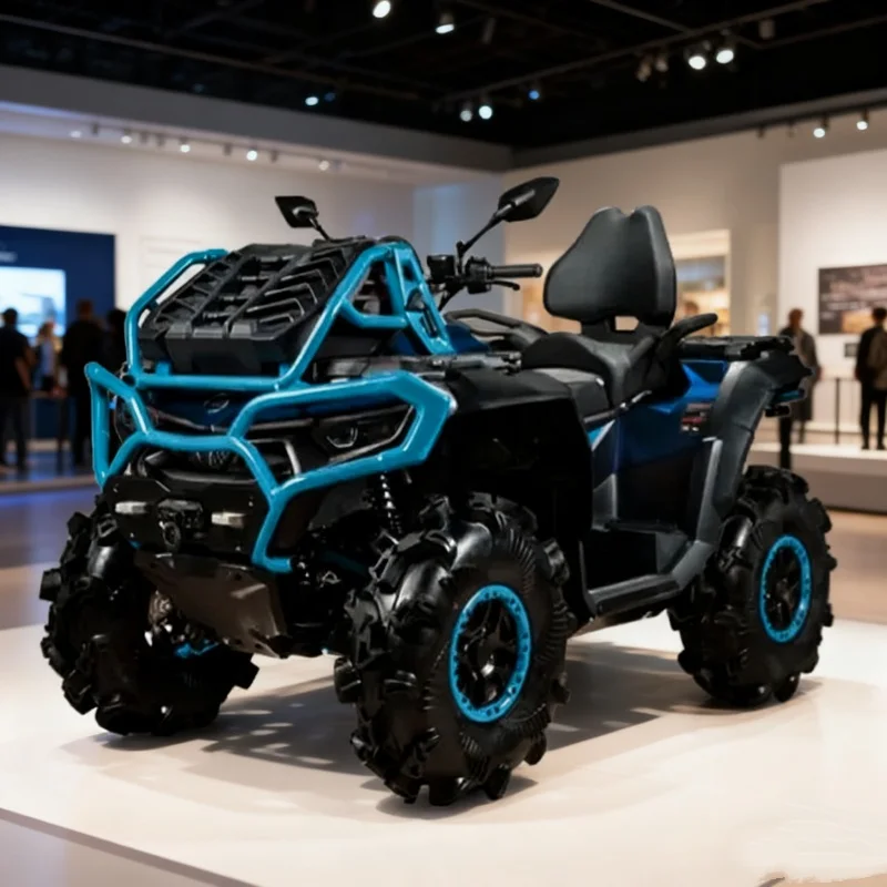 فرامل قرصية مزدوجة بالتأكيد توقف ATV الفرجار 14in عجلات قضبان جانبية زرقاء توقف الطين مع سعر المصنع ATV الترفيهي الصغير