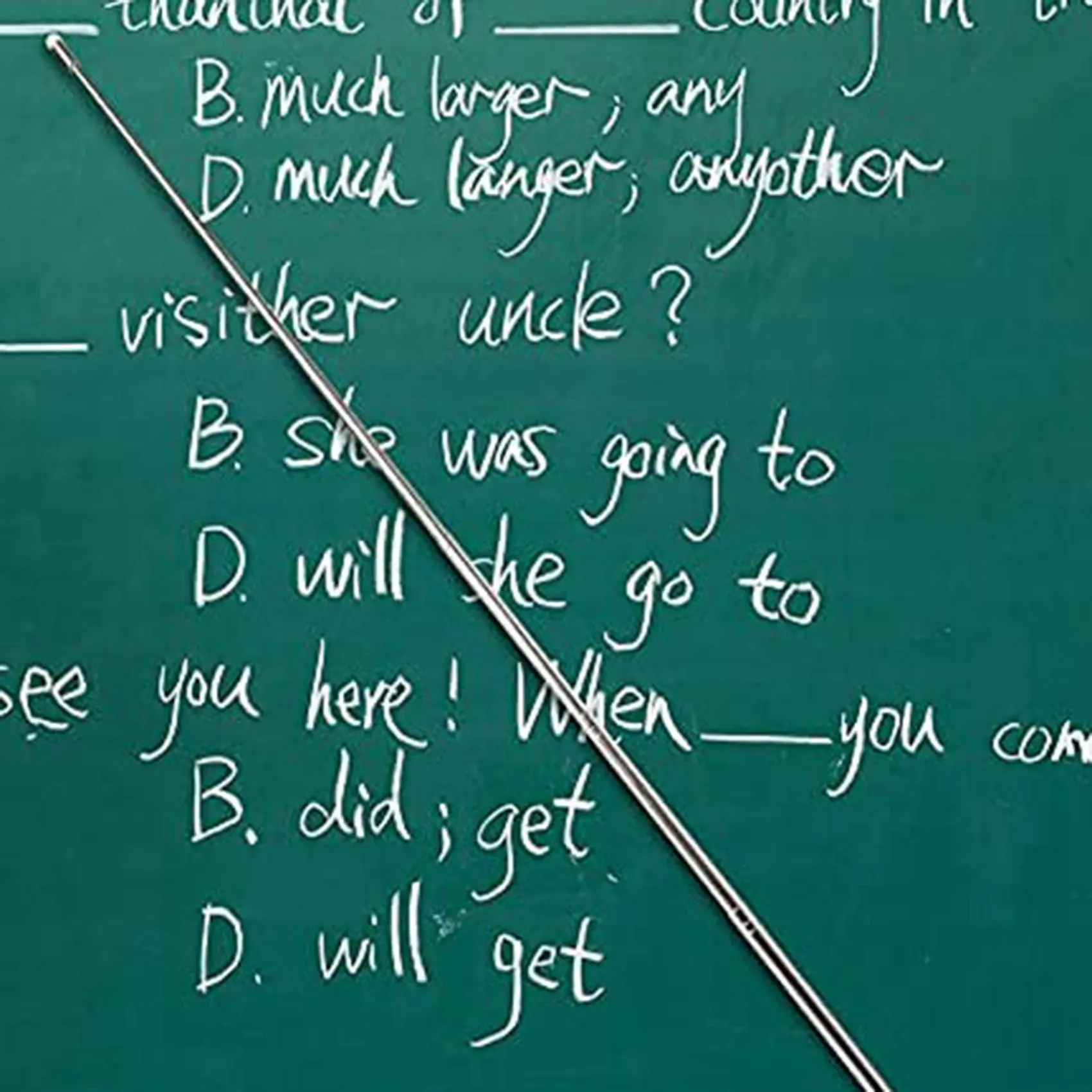 B50B-4 Pack Telescopic Teachers Pointer Teaching Pointer Hand Pointer Classroom Whiteboard Pointer Handheld Presenter