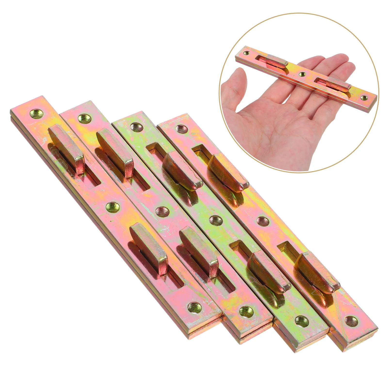 Kit de herramientas de alta resistencia, sujetadores de riel de cama, soportes de marco de compatibilidad Universal, accesorios de repuesto, diseño elegante y resistente, 4 Uds.