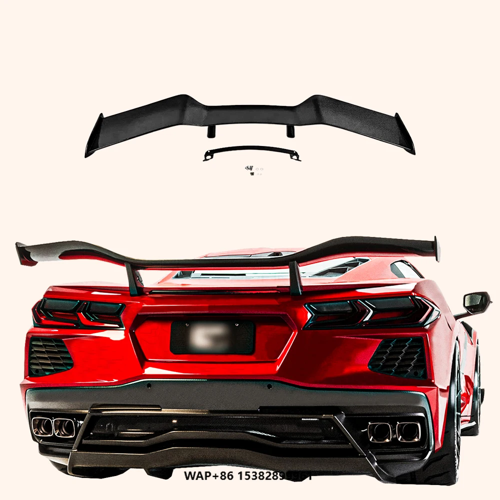 

For Corvette C8 2 Door 20-24 Carbon Fiber OE Style Rear Trunk GT Spoiler Wing
