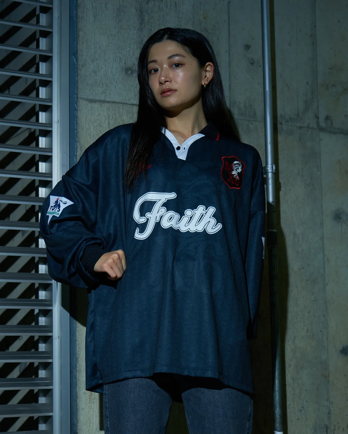 

Saint Michael 25SS Popular in Europe And America casual soccer long sleeves men's and women's loose long sleeve T-shirt