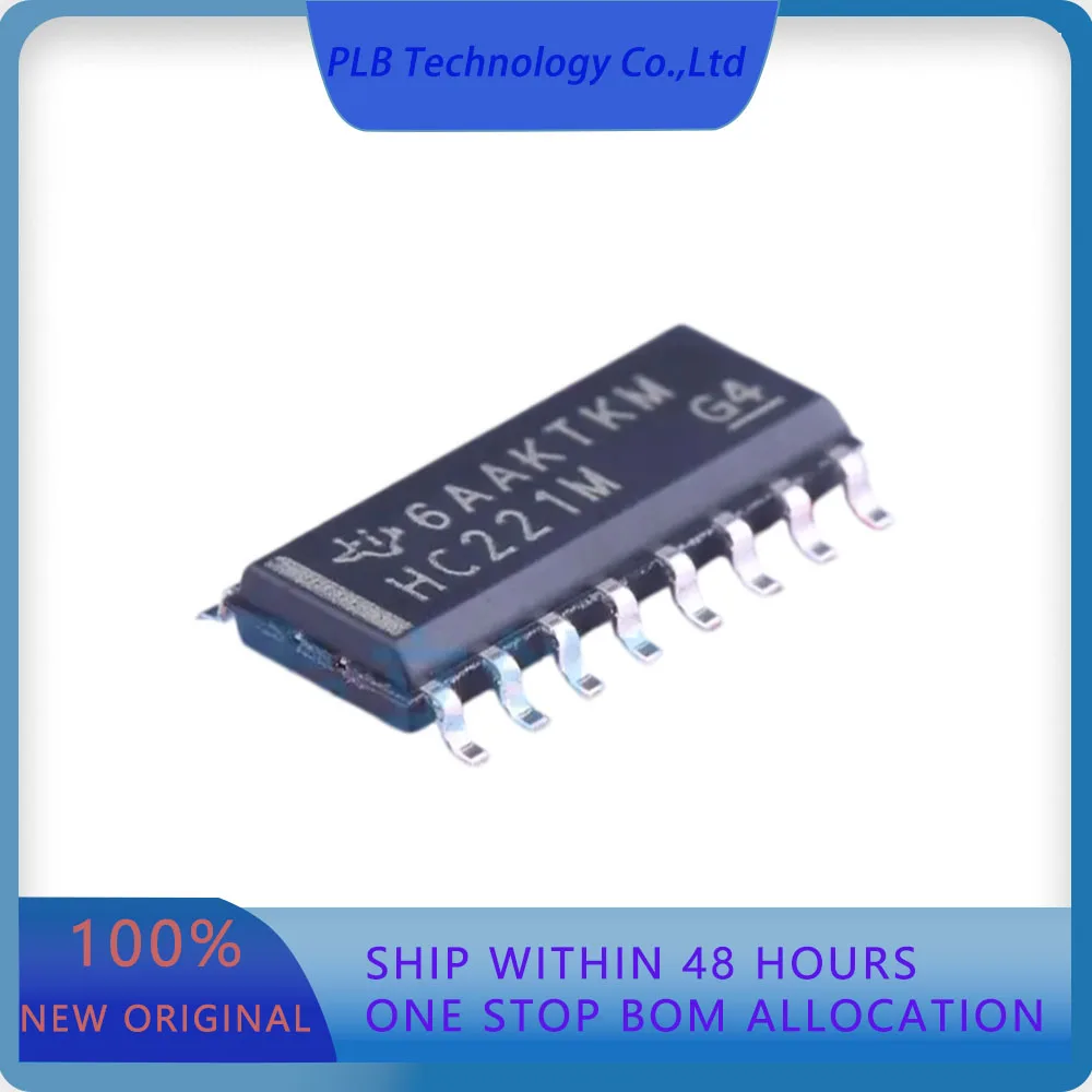 10PCS/LOT CD74HC221M96 CD74HC221  18ns Schmitt Trigger 2V~6V SOIC-16 Monostable Multivibrators Original Stock