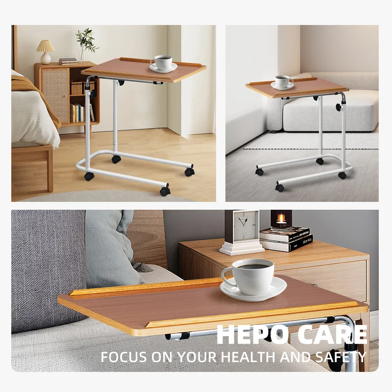 طاولة قابلة للتعديل بارتفاع ABS متحرك، وسادات حمية للمريض الطبي للحماية من الشمس #3