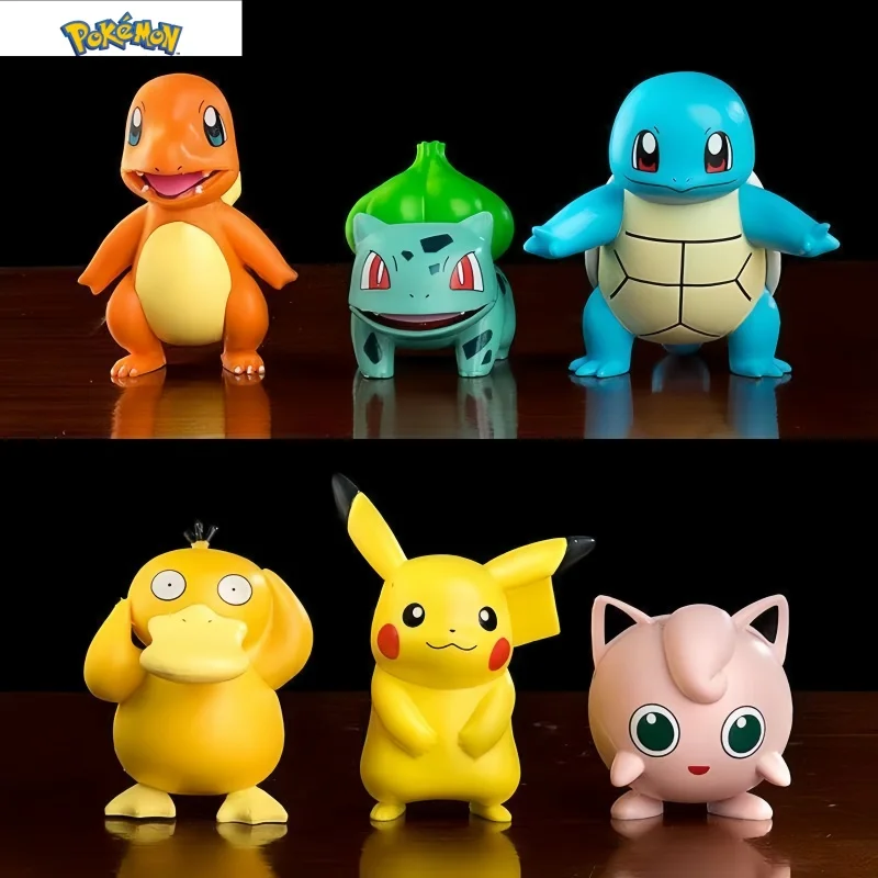 トミーポケモンガシャポンピカチュウミニフィギュアモデルコレクタブルミニチュアおもちゃデスクトップ装飾コレクターアニメ愛好家のための