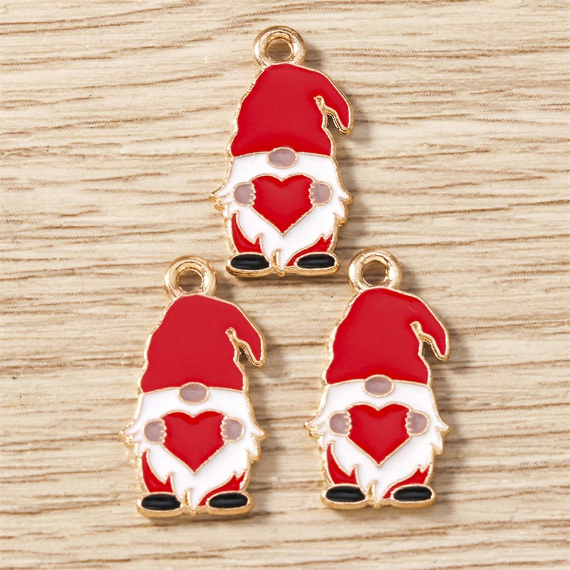 10 Stück süße Mischung Emaille Liebe Herz Buchstaben Charms Anhänger für DIY Halsketten Ohrringe Valentinstag Schmuckherstellung Zubehör – Detail 21