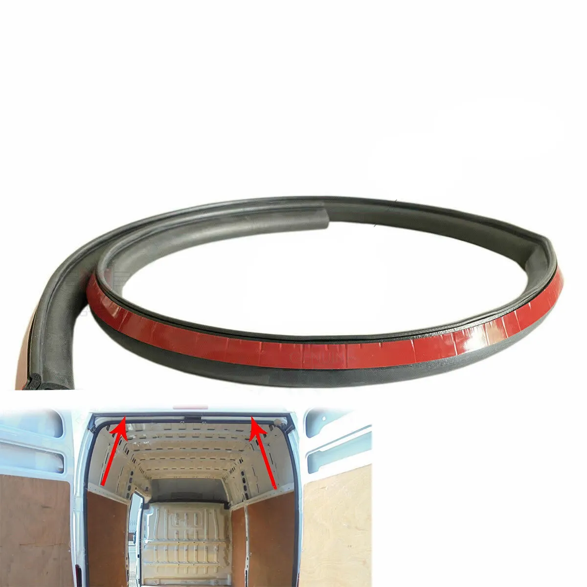 

1pc Car Rear Upper Drip Seal Black Durable Waterproof Seal For Ford Transit Mk6 Mk7 2000-2013 OEM1751796 Car Accessories