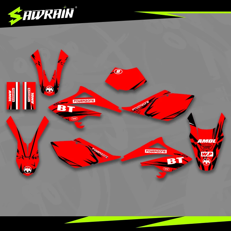 

Sawrain Motorcycle Graphics Backgrounds Decal Stickers Kits for 06-10 BETA RR 03