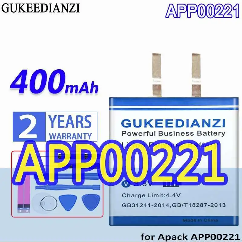 

Аккумулятор для Apack APP00221 Премиум-замена, 400 мАч, безопасный только ячейка, без кабеля и ПК 402427