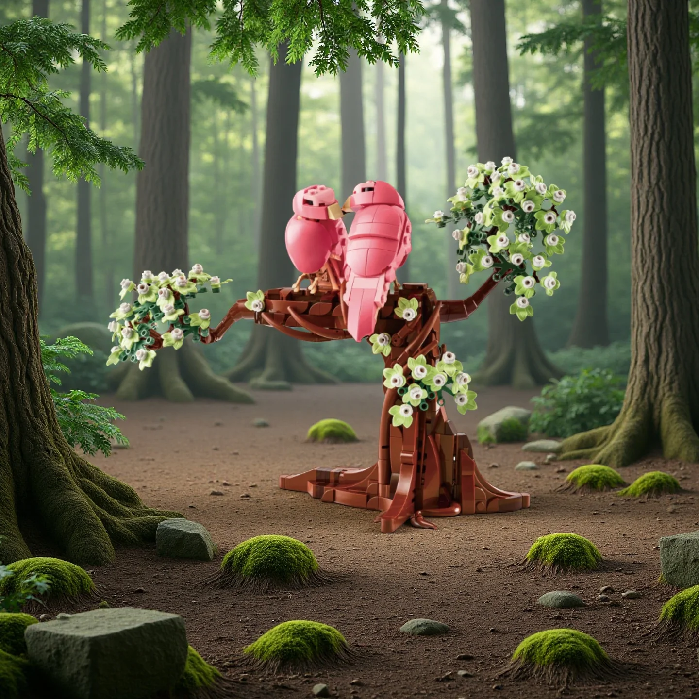 Nuevo set de 21365 piezas de bloques de construcción de animales, modelo de pájaro del amor, juguetes creativos de bricolaje para montar muebles y decoración, para hombres y mujeres.