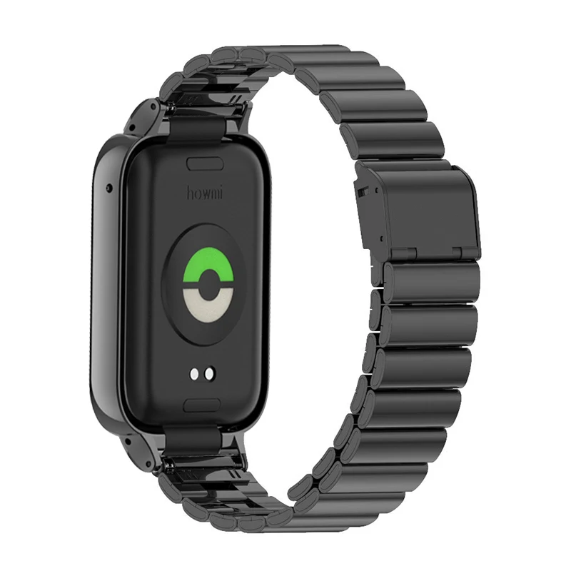 Para xiaomi mi banda 8 pro pulseira de aço inoxidável pulseira de metal caso protetor para mi banda 8 pro pulseira capa protetora quadros