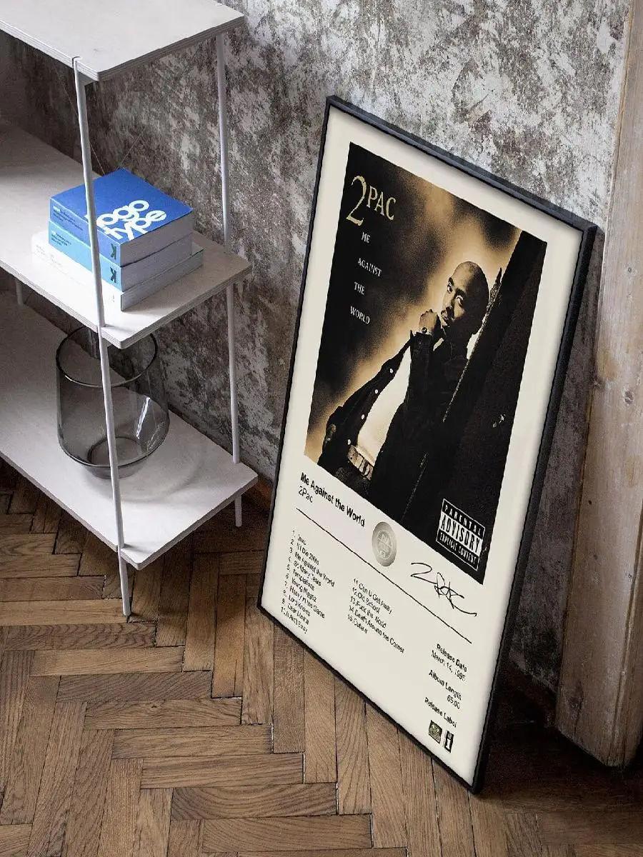 Vintage s Hip Hop Art Pac Music Album Canvas Painting Print Posters for Living Room Wall Decor  Perfect Gift