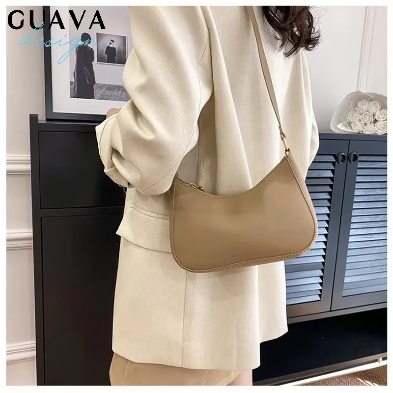 

Small Woman Shoulder Bag Pu Leather Fashion Women Bag Portable Solid Color Teenager Girls Messenger Bags All The Season