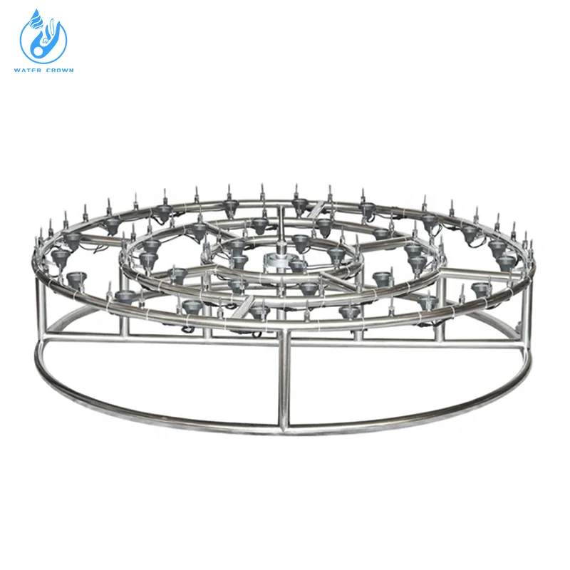 Water Crown Commercial Durable Small Music Dance Fountain LED Lights Modern Stainless Steel 304 for Garden/Lake/Pond
