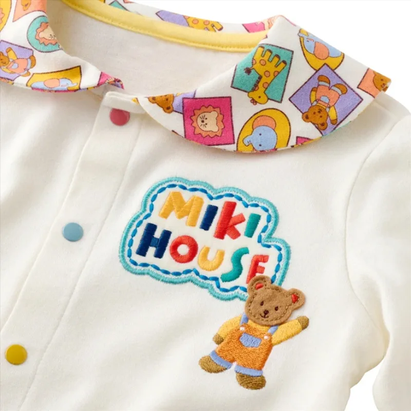 قاعدة قميص الربيع والخريف جديد الرجال والنساء الأطفال الدب الأسد طباعة كاملة البحرية طوق قميص طويل الأكمام