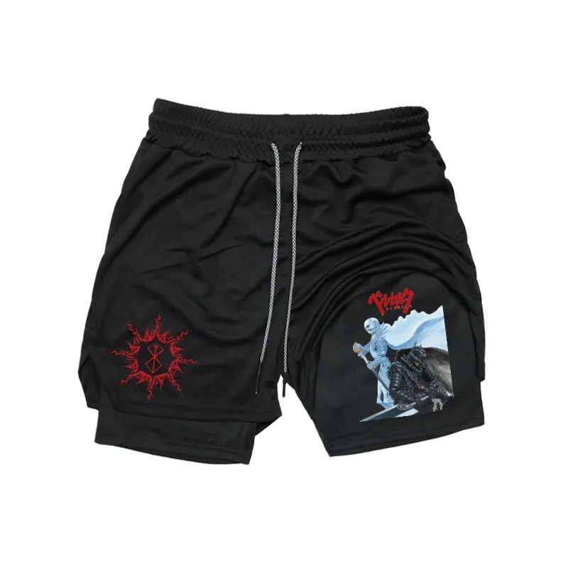 NEW Summer Gym Casual 2in1 Short Pants for Men Basketball Fitness Shorts Running Jogger Griffith and Guts Men Sweatpants Workout