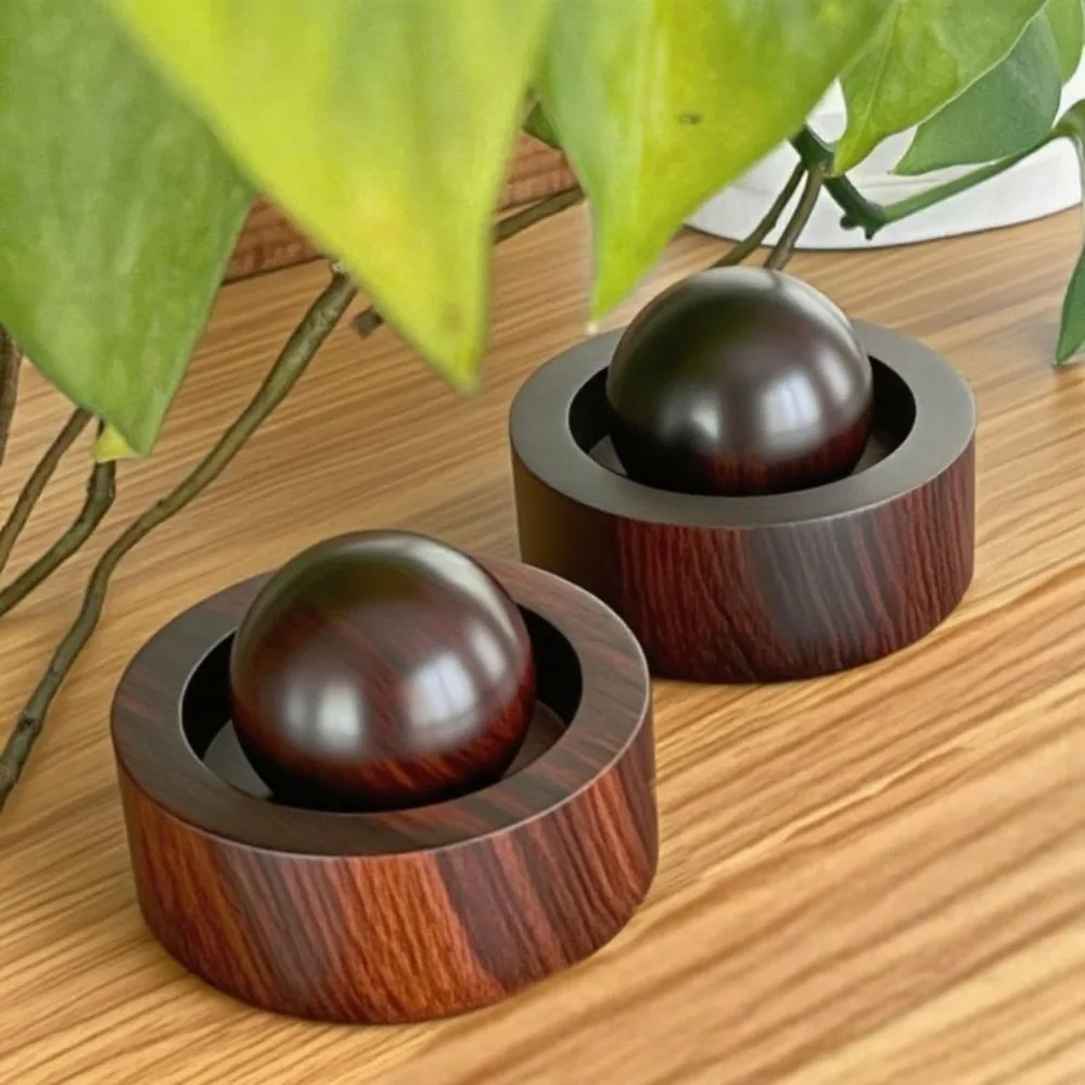 Spherical Essential Oil Diffuser Wooden Expanded Aromatherapy Inhaler Long-lasting Wood Ornaments Home Bedroom Ornaments