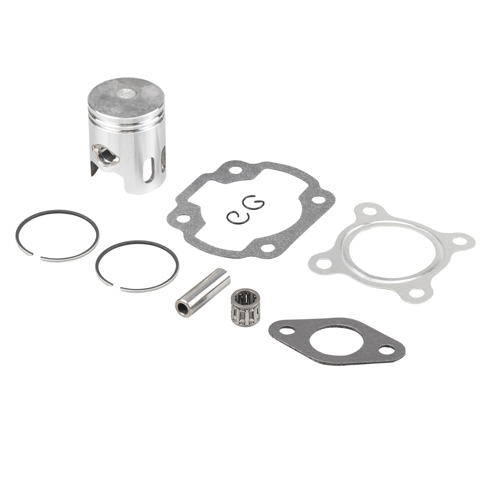 Juego de Anillos de Pistón para Motocicleta de 50cc para Motores Yamaha Jog Minarelli de 40mm de Diámetro, Kit de Anillos de Pistón y Junta para Scooter de 2 Tiempos