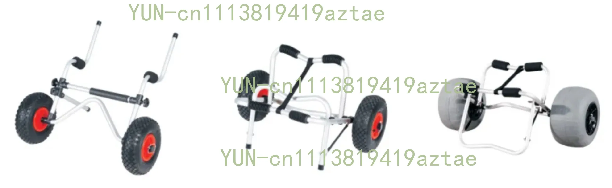 Foldable Removable Kayak Canoe Beach Trolley Lightweight Portable Dolly Cart For Easy Boat Transport On Sand Shore