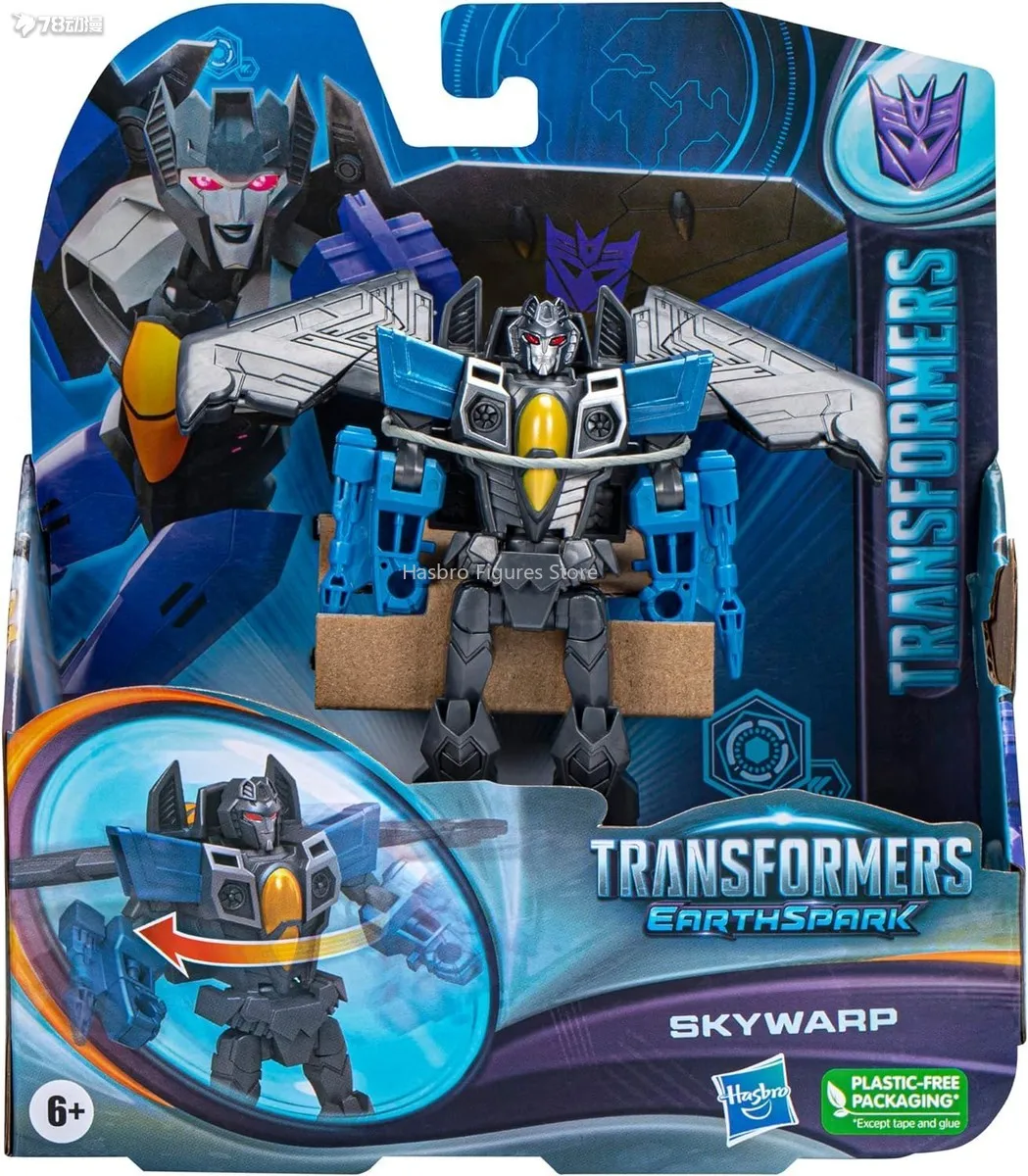 Hasbro Transformers ES Earthspark, edición de EE. UU., clase samurái, Skywarp, figura de acción, modelo de colección, juguete para regalo