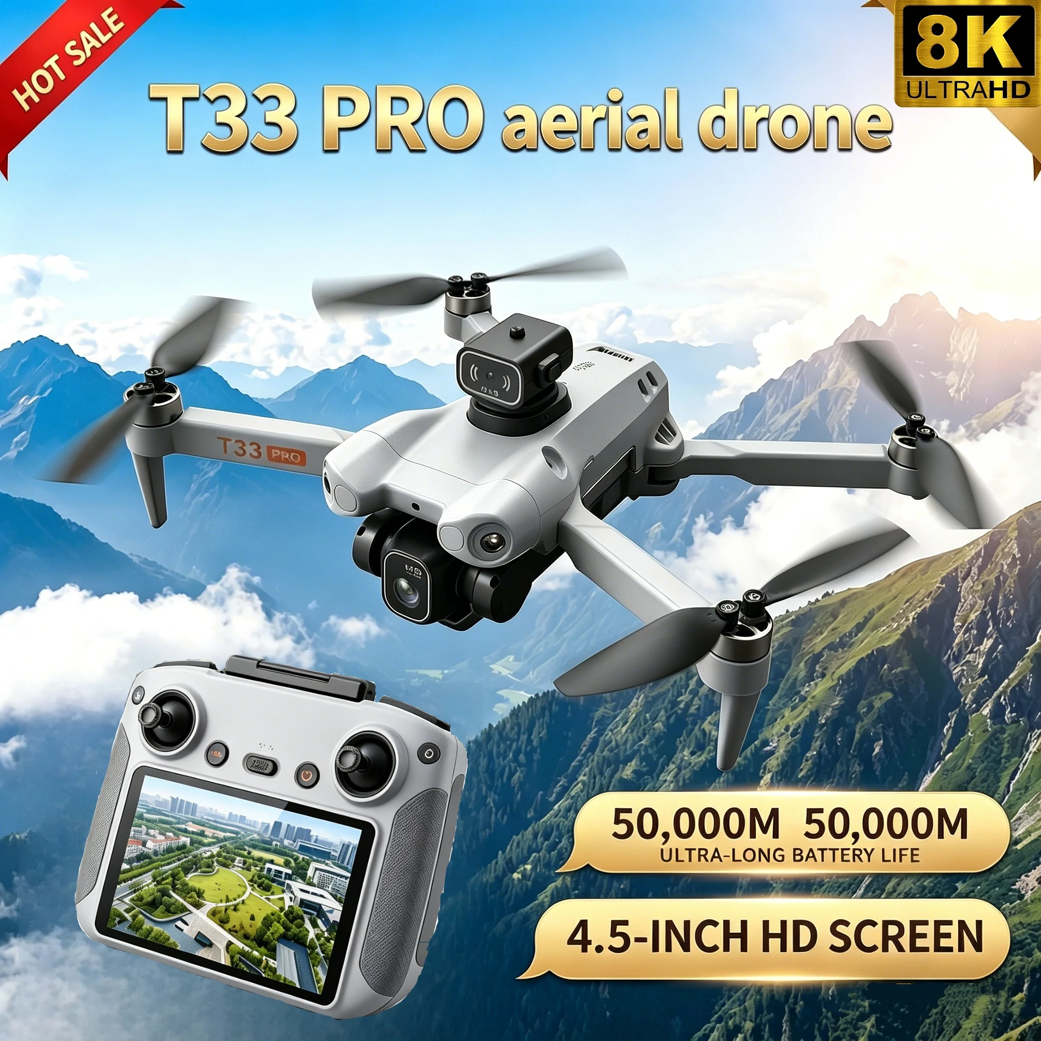 new-t33-rc-drone-8k-professional-high-definition-camera-45-inch-large-screen-folding-four-axis-aircraft-360-obstacle-avoidance