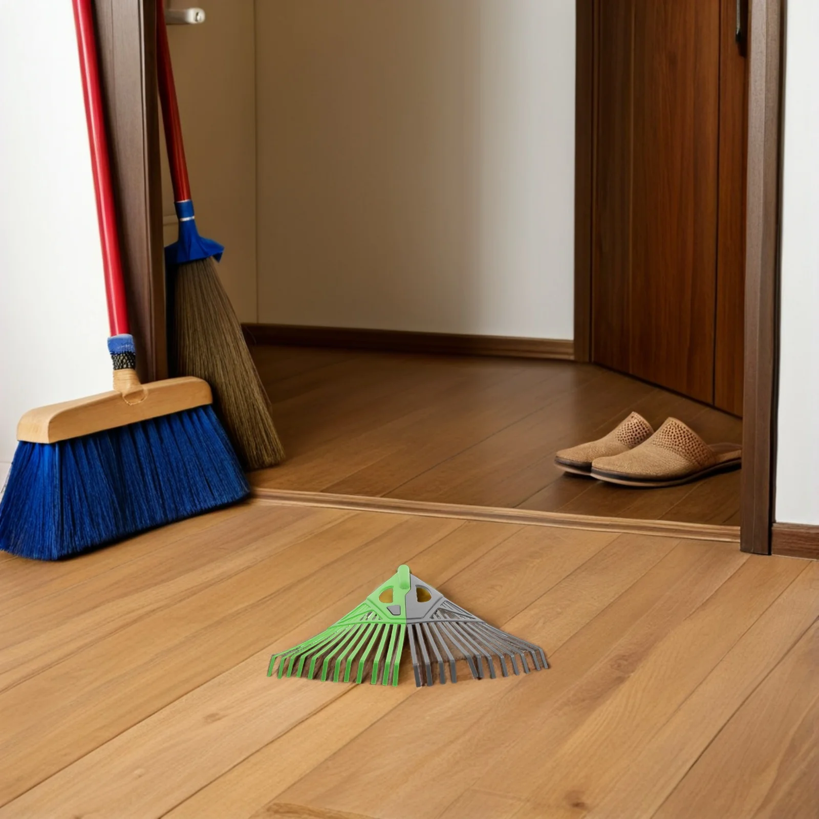 

Plastic Garden Head For Lawns Flower Beds Yard Grass Lightweight Leaf Rake Replacement Tool Small Plastic Hand Rake Debris