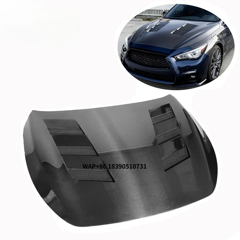 

Suitable for 2016+ Models Infiniti Q60 Version High Quality MBJ Opening Carbon Fiber Engine Hood