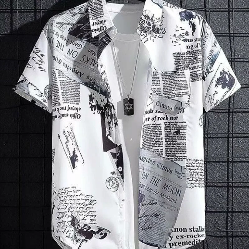 Grafische Grappige Shirts En Blouses Voor Mannen Man Tops Gedrukt Hip Hop Kleurrijke Korte Mouwen Kleding Nieuwe In Cool Hoge kwaliteit Xxl S