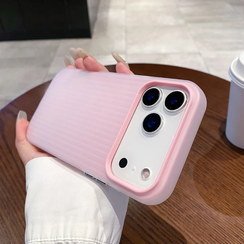Solid Color Soft TPU+Frosted Translucent PC 2-in-1 Phone Case For iPhone 17 18 Pro Max 15 14 13 12 16 Pro Max Bumper Back Cover