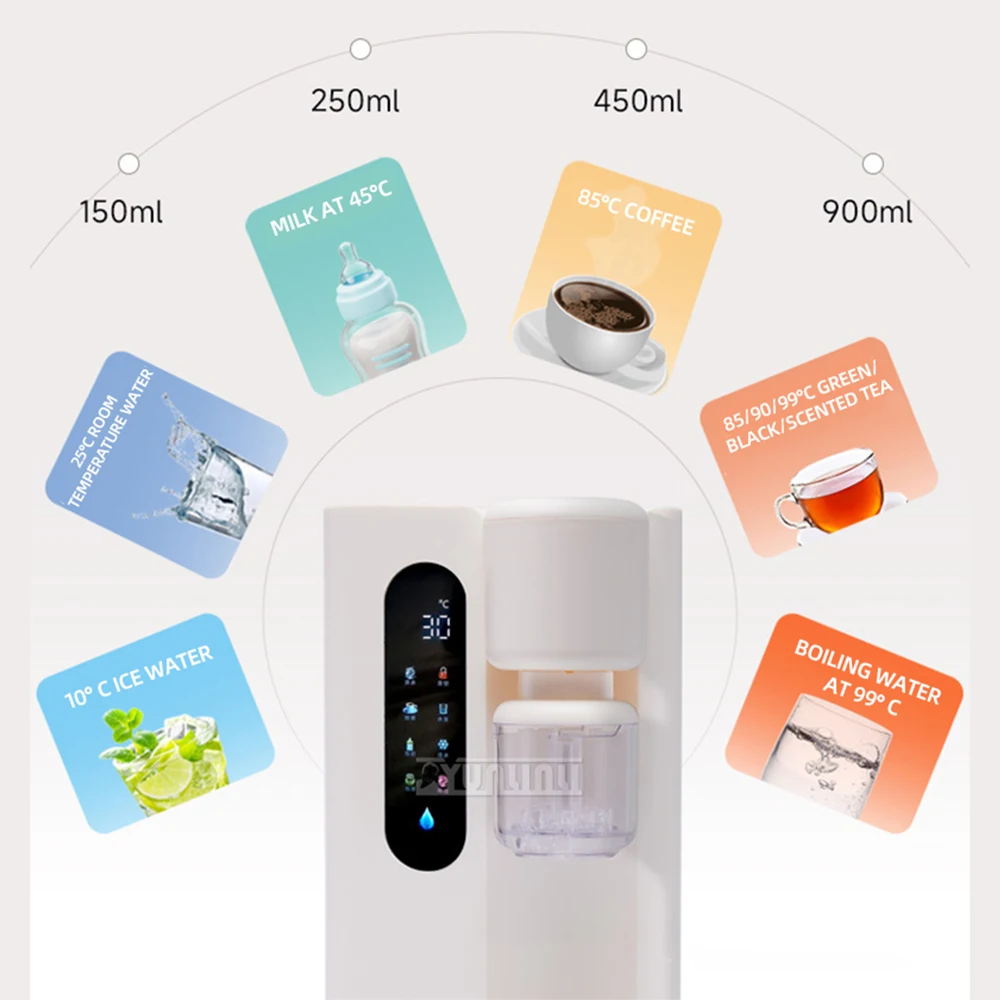 즉석 온수 디스펜서 데스크탑 자동 물 디스펜서 대용량 물 끓이기